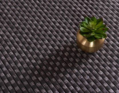 Unique Loom Outdoor Border Collection Area Rug - Multi Border (4' x 6' Rectangle, Gray/ Black)
