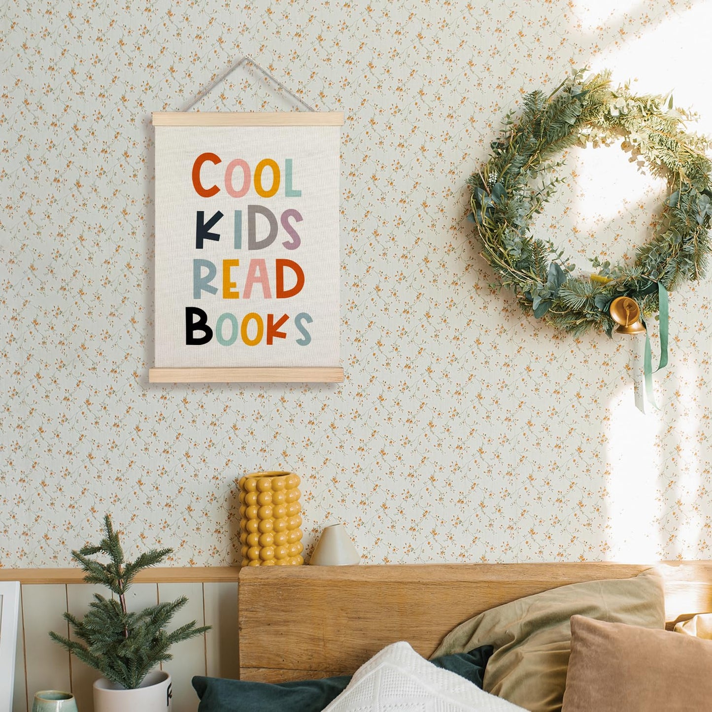 Supwhd Reading Wall Art, Cool Kids Read Books Wall Art Poster, Classroom Wall Decor, Reading Corner Decor, Reading Posters for Classroom Kids Room Playroom Nursery, 12x16 Inches