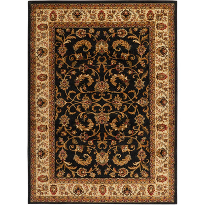 Home Dynamix 3208-457 Royalty Elati Traditional Area Rug 43"x62", Oriental Black/Ivory
