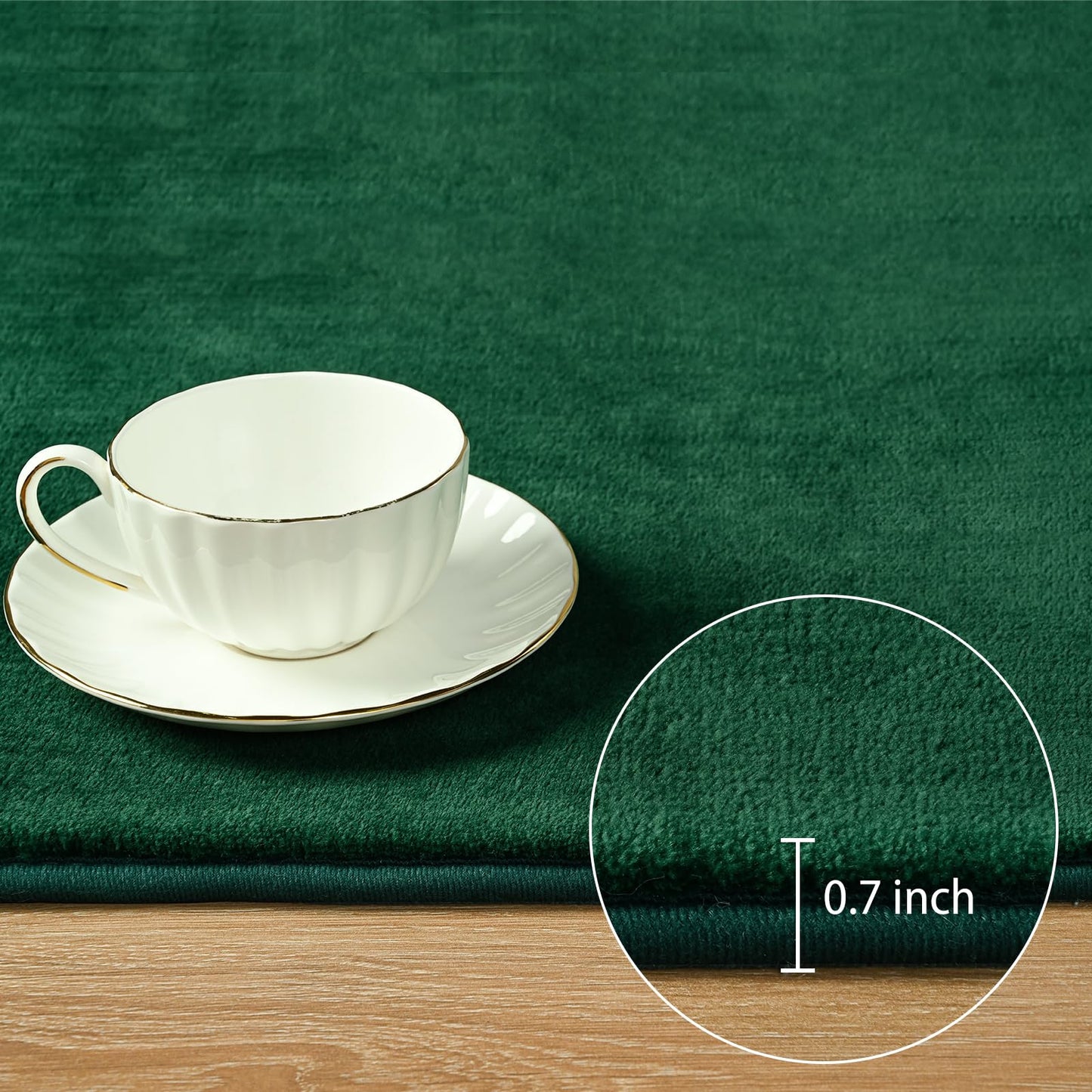 Softlife Green 4x6 Area Rug for Bedroom Living Room, Solid Non-Slip Fluffy Carpet with Soft Low Pile for Kids Boys Girls, Machine Washable Fuzzy Aethetic Rugs Home Dorm Decor