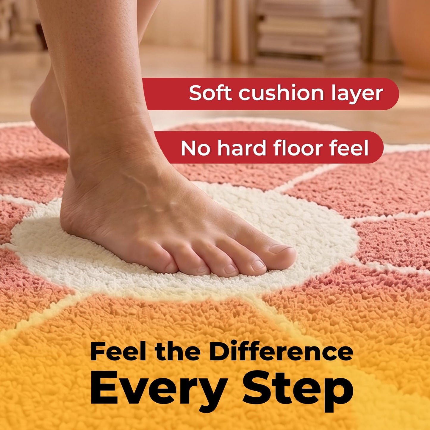 Hold-a-Rug Plush 10' x 14' Nonskid, Nonslip Rug Pad, Reversible Gripper, ¼ Thick, Safe for All Floors and Carpet, Keep Area Rugs Secure