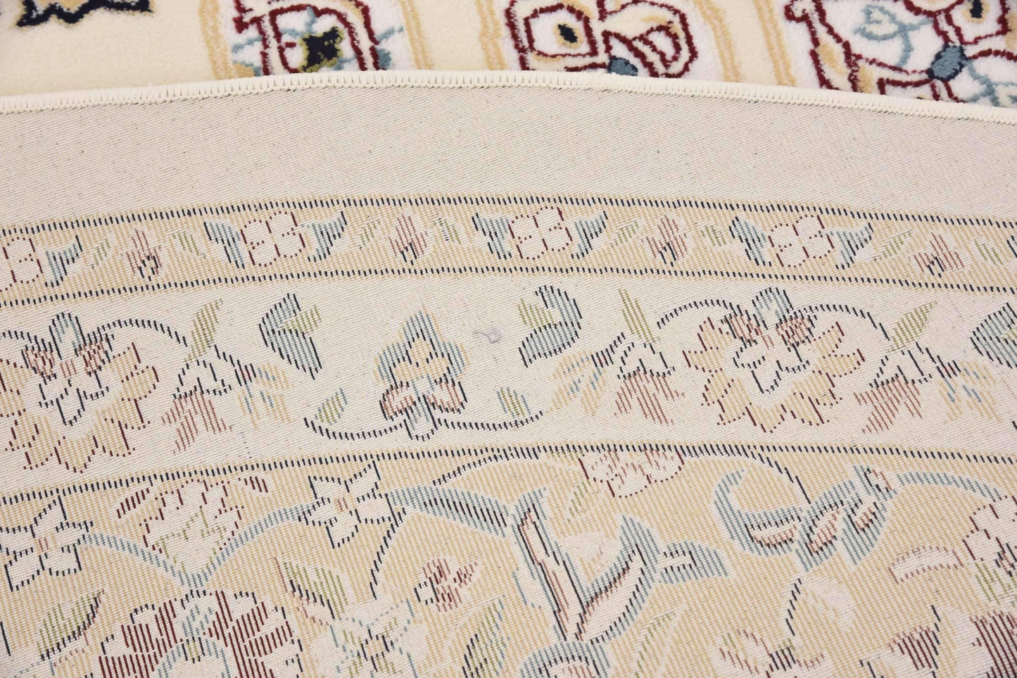 Unique Loom Narenj Collection Classic Traditional Textured Medallion Pattern Design Area Rug, 10' 0" x 10' 0", Ivory/Tan