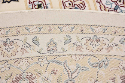 Unique Loom Narenj Collection Classic Traditional Textured Medallion Pattern Design Area Rug, 10' 0" x 10' 0", Ivory/Tan