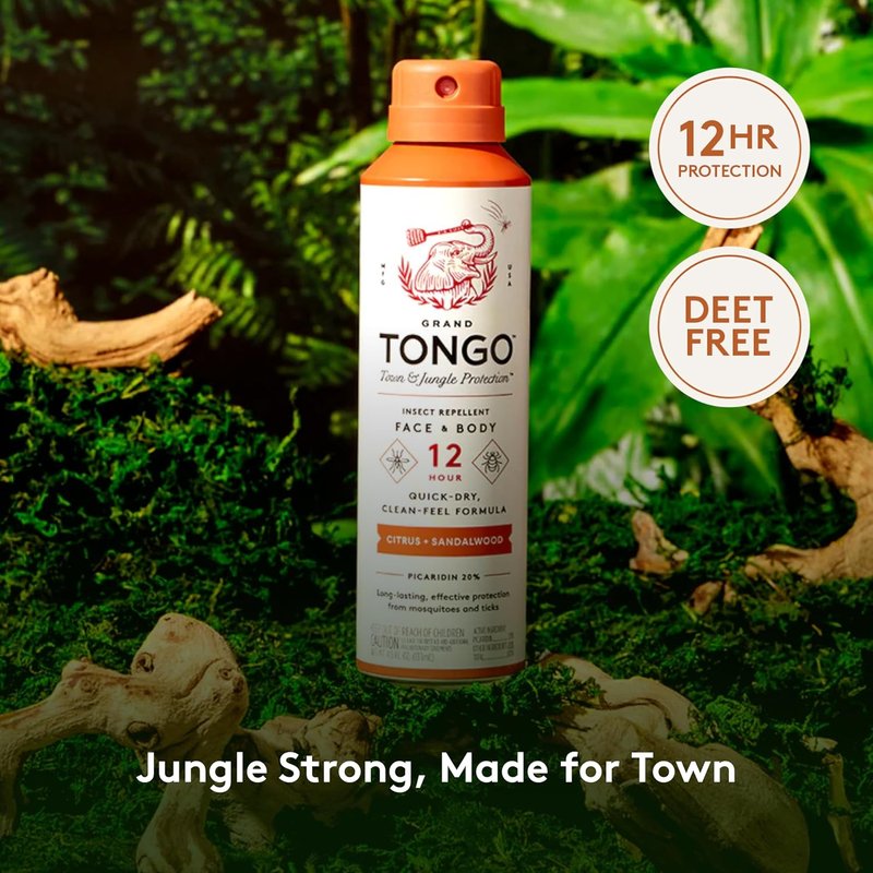 DEET-Free Insect Repellent - 12-Hour Picaridin Protection | Citrus & Sandalwood Scent