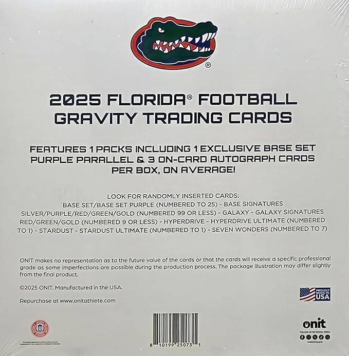 2025 Onit Gravity College Football Card Breaker Edition Box (Florida Gators)