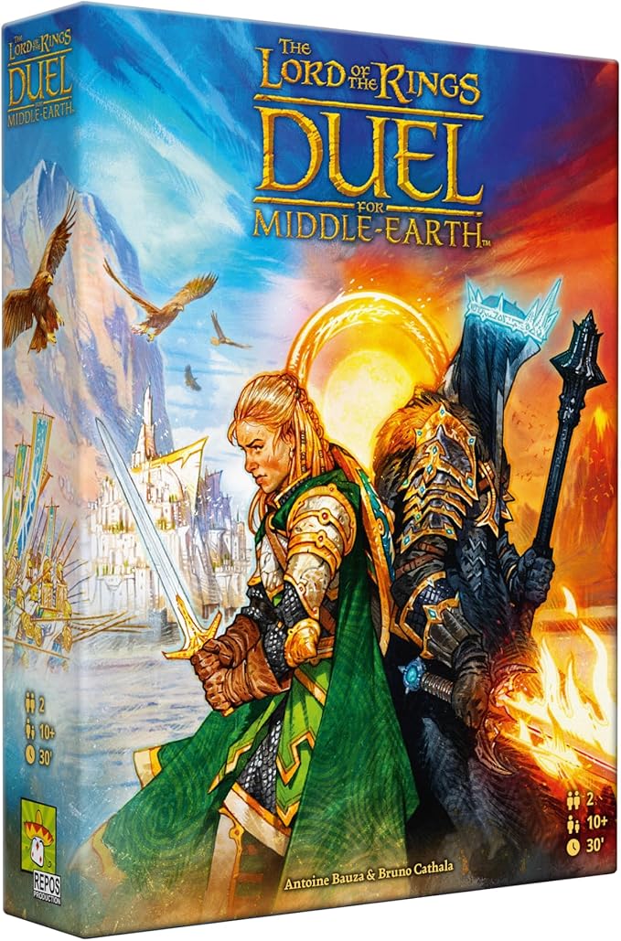 Asmodee The Lord of The Rings: Duel for Middle-Earth Board Game - Epic Strategy Game of Power and Conquest for Kids and Adults Ages 10+ 2 Players 30 Minute Playtime