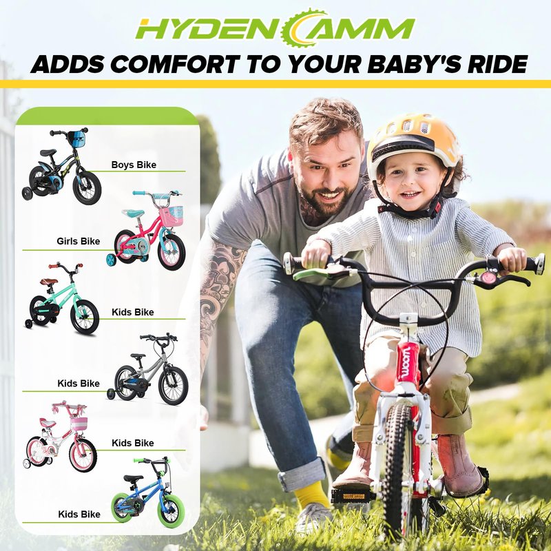 2 Pack 16" Kids Bike Inner Tubes Fit 1.75/1.95/2.125 with 32mm Schrader Valve, 16'' x 1.75/2.125 Tyre Tube with 2PCS Levers, 16'' Bike Tube Compatible with Kids/Road Bikes by Hydencamm (2 of One Size)