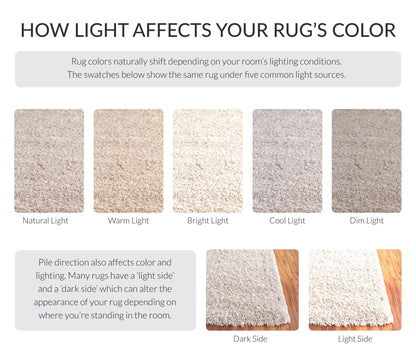 SAFAVIEH California Shag Collection Area Rug - 6'7" x 9'6", Beige, Non-Shedding & Easy to Clean, Ultra Plush Thick Pile, Ideal for Living Room, Bedroom, Dining Space (SG151-1313)