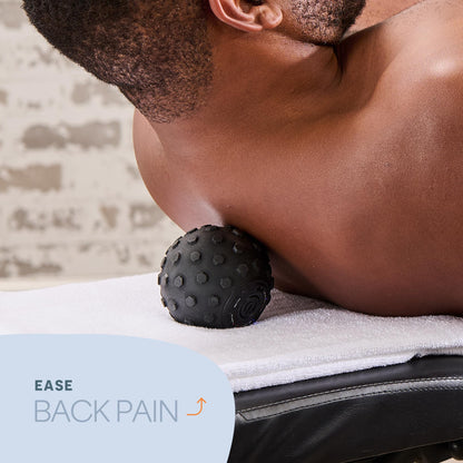 Lifepro 4-Speed Vibrating Massage Ball - Peanut Massager and Vibrating Foam Roller for Fitness, Mobility, and Relaxation - Compact and Portable Design