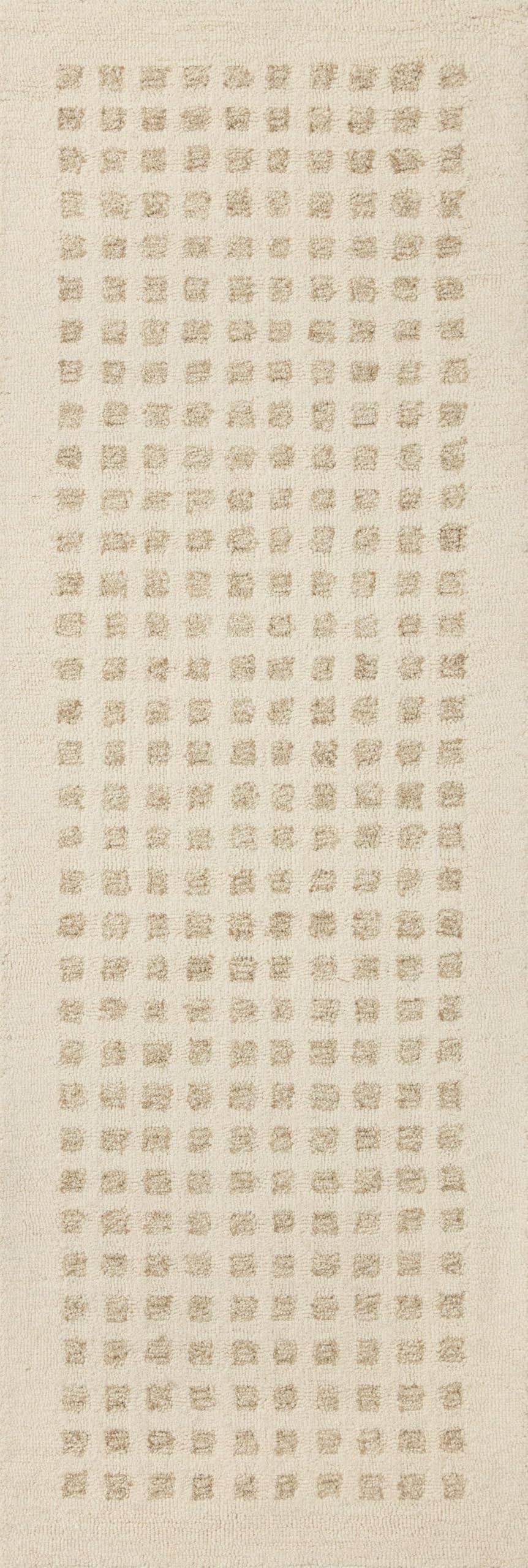 Loloi Chris Loves Julia x Polly Collection POL-01 Ivory/Natural 7'-9" x 9'-9" Area Rug