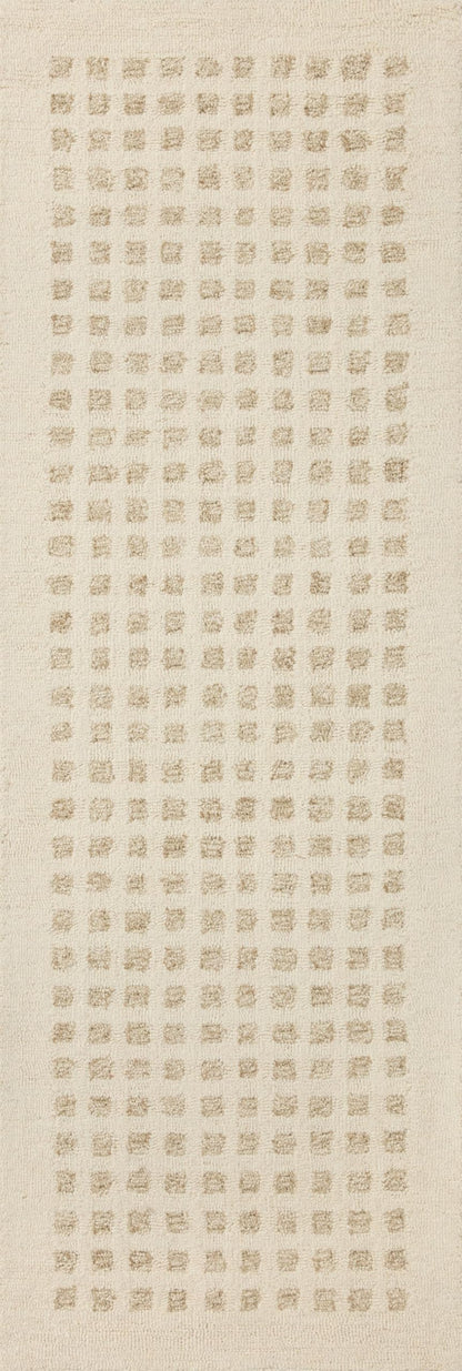 Loloi Chris Loves Julia x Polly Collection POL-01 Ivory/Natural 7'-9" x 9'-9" Area Rug