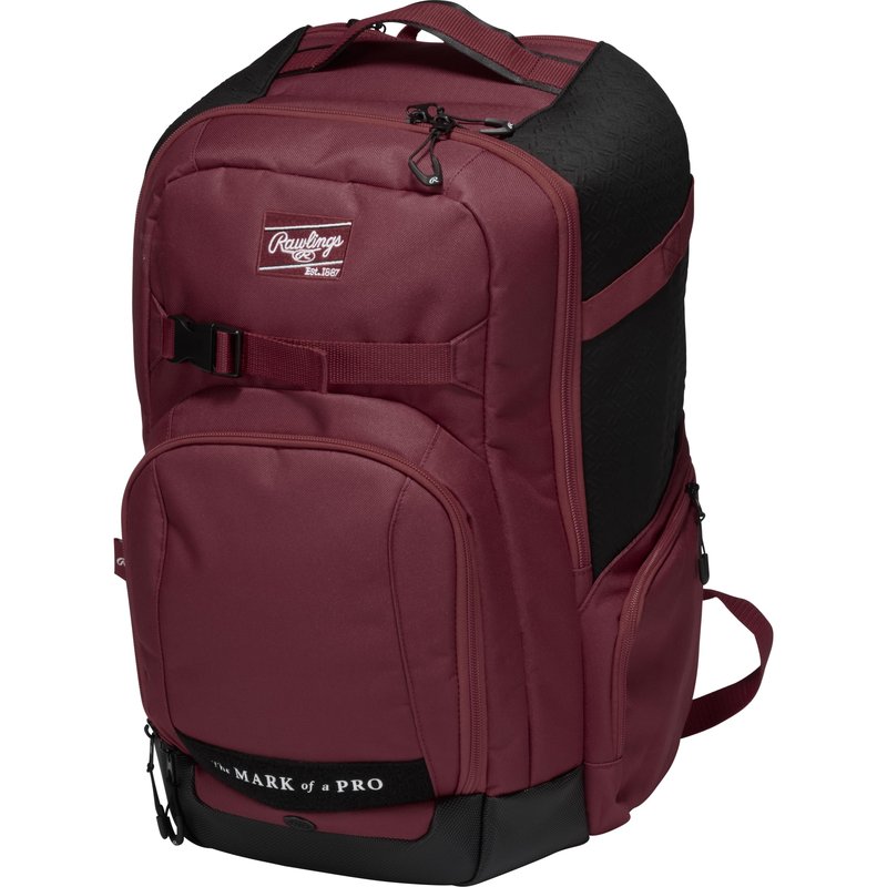 Rawlings | THE JOURNEY Player's Backpack | Baseball/Softball | Maroon