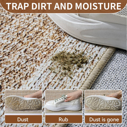 QiCaiJia Front Door Mat 2x3, Non-Slip Indoor Mat Entrance, Washable Doormat for Front Indoor Entryway, Soft Low Pile Entryway Rug