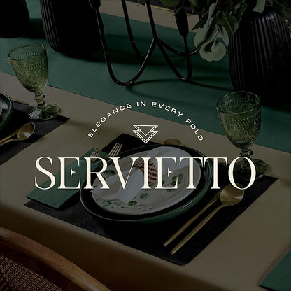 200-Pack Servietto Disposable Linen-Feel Guest Towels, Soft and Absorbent Paper