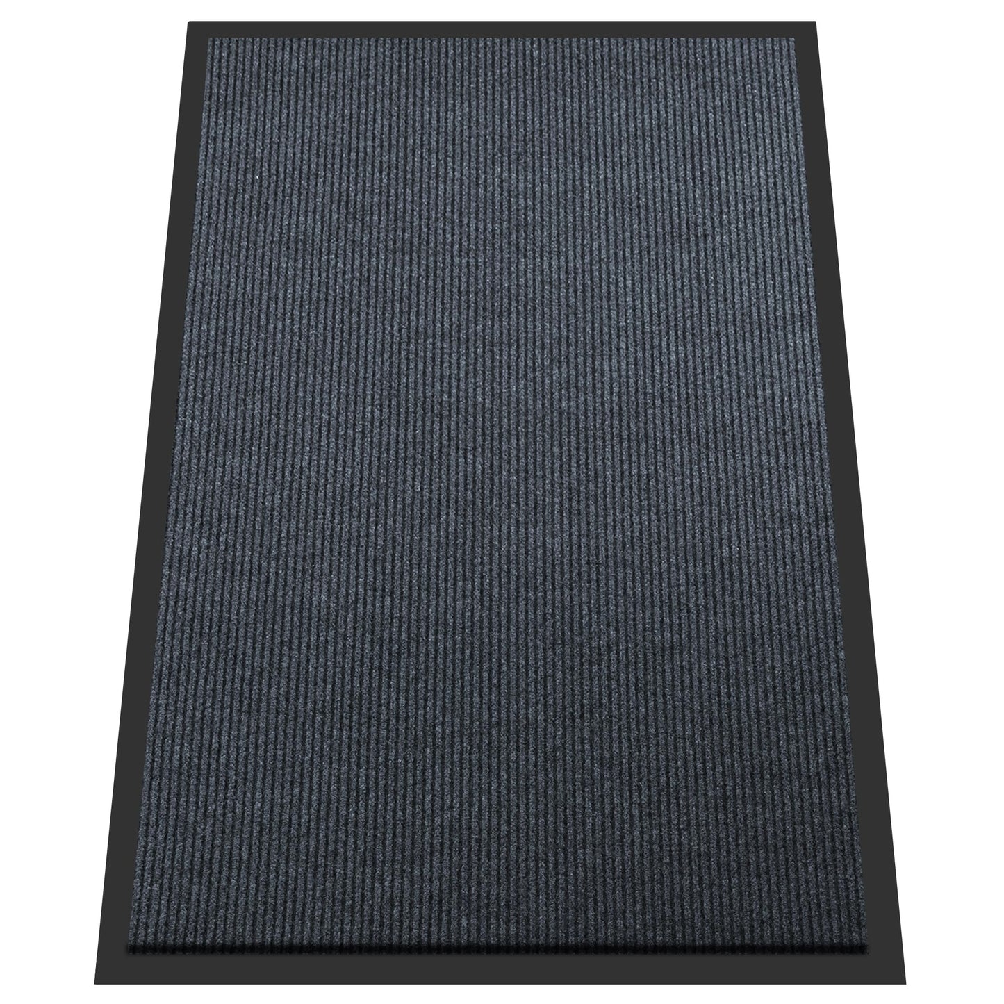 BesWin Indoor Outdoor Mat, 3' x 4' All-Season Waterproof Doormat for High Traffic Entryway, Heavy Duty Commercial Floor Mat, Non Slip Rubber Backing Front Door Mat Outside Entrance, Low-Profile, Grey