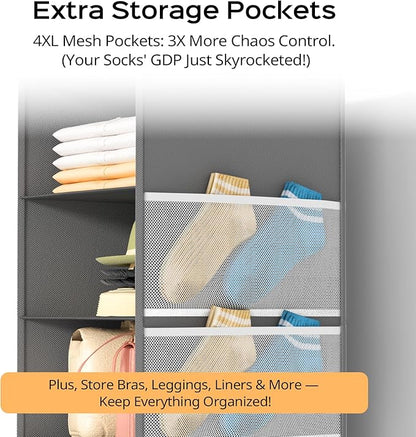 Deep Hanging Closet Organizers and Storage, Closet Hanging Storage Shelves