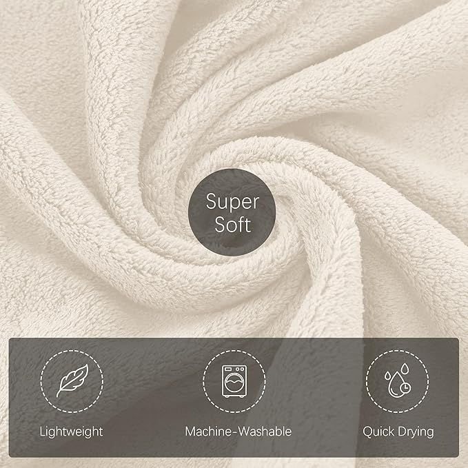 TENSTARS Silk Hemming Hand Towels