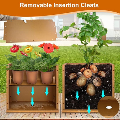 Corten Steel Planter Box 36"x12"x28", Metal Planter Spliced Flower Pot with Partitions, Outdoor & Indoor Large Rectangular Planter Box for Porch, Patio, Garden, Commercial Décor