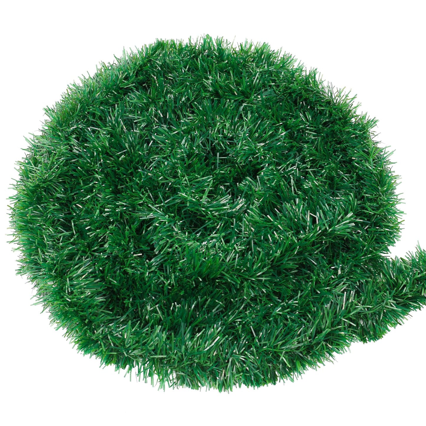 50ft Christmas Garland,Greenery Artificial Pine Twisted Hanging Garland Holiday Decor for Stairs Mantle Fireplace Home Party Holiday Christmas Decoration Indoor Outdoor Decor