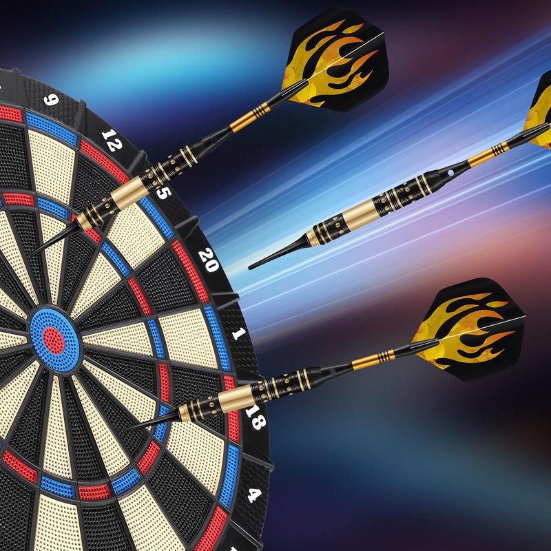 HUANQU Soft Tip Darts Set – 3 Pack Professional Darts Plastic Tip | Includes Extra Darts Tips/Flights/Shafts &Darts Case Accessories，Soft Tip Darts for Electronic Dart Board for Adults Darts