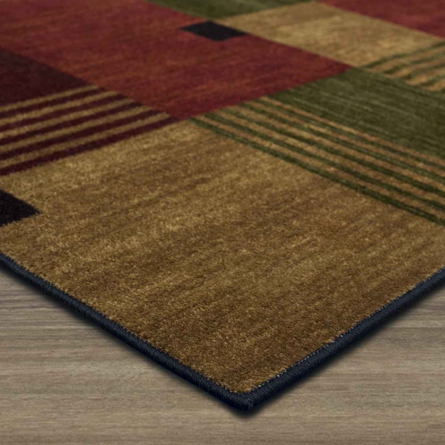 Mohawk Home Alliance Modern Geometric 2' 6" x 3' 10" Area Rug - Red - Perfect for Living Room, Dining Room, Office