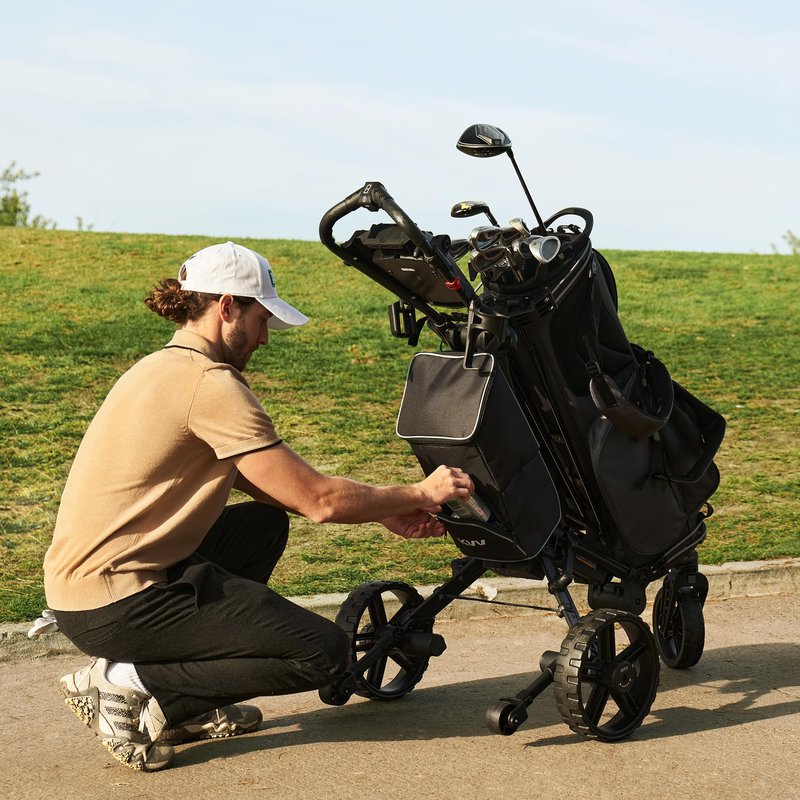 KVV Insulated Cooler Bag for Golf Carts, New Version - Universal Fit for Most Models of 3-Wheel and 4-Wheel Golf Push/Pull Carts, Models GL307, MP300, E-GT3070