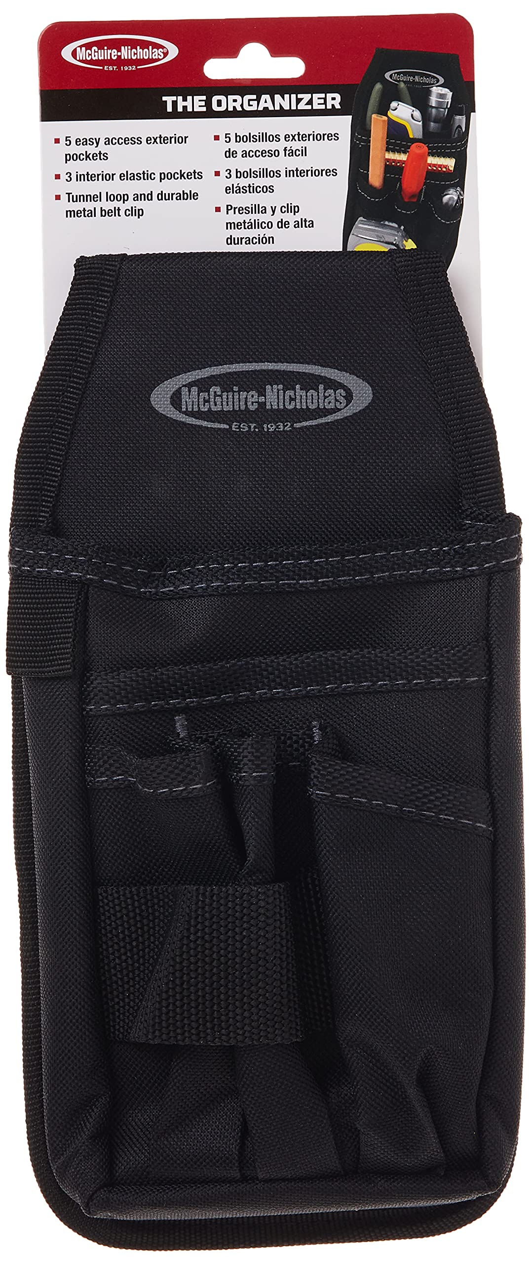 McGuire-Nicholas Mini Organizer | Mini Nylon Organizer Pocket Attachment for Tool Belt | Durable and Compact Tool Holder