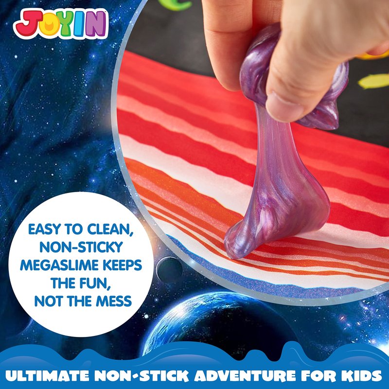 JOYIN Slime Party Favors, 36 Pack Galaxy Slime Ball- Stretchy, Non-Sticky, Mess-Free, Stress Relief, and Safe - Toys for Girls and Boys - Easter, Classroom Reward, Party Supplies, Valentines