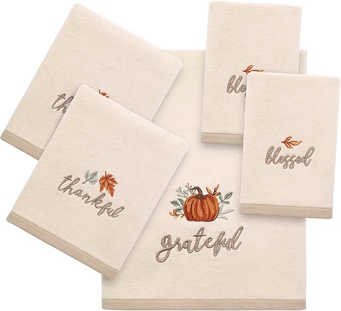 Avanti Linens - Hand Towels, Soft & Absorbent Cotton, Fall Home Decor