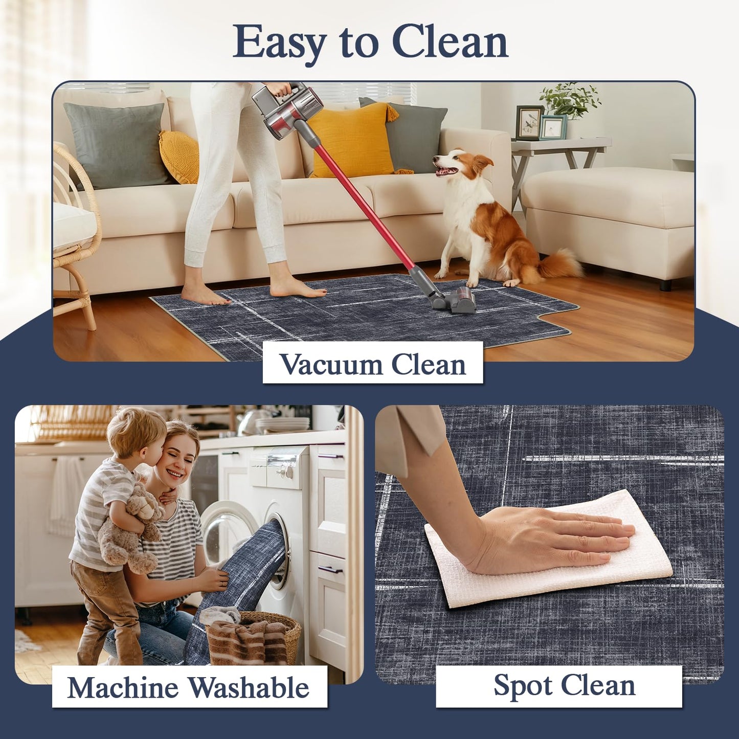 Office Chair Mat for Hardwood Floor & Tile Floor,36"X 48" Heavy Duty Desk Chair Mat for Hard Floors, Under Desk Rug for Rolling Computer Chair,Anti Slip,Low Pile Carpet Protector-Convex