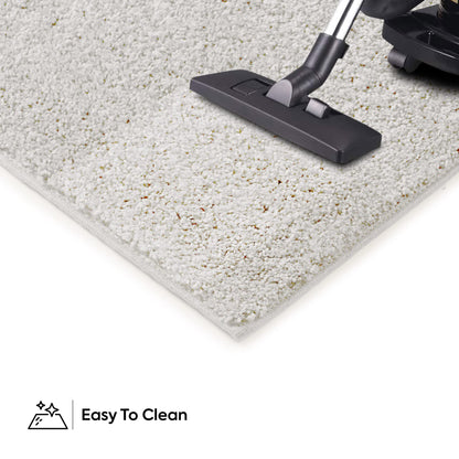 Furnish my Place Plush Solid Color Rug - Off White 3' x 4' Pet and Kids Friendly Rug. Made in USA Rectangle Area Rugs Great for Kids Pets Event Wedding DC-Off White-Rectangle-3'X4'