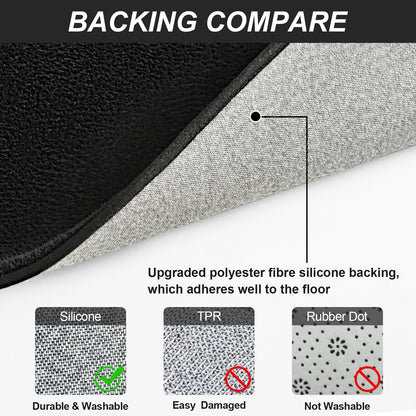 Vasofe Black Area Rugs for Living Room Bedroom, 4x6 Modern Thickened Memory-Foam Throw Carpet, Super Soft Kids Boys Girls Rug, Non-Slip Washable Carpets for Dorm Nursery Classroom Office Decor