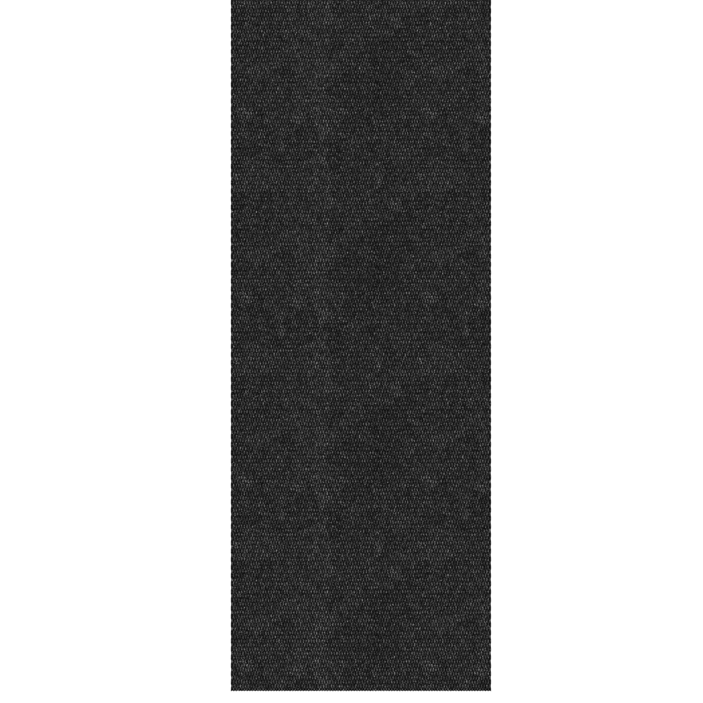 Ottomanson Commercial Scrape Rib Entry Mat – Heavy Duty Ribbed Floor Mat for High Traffic – Non Slip Rubber Back, Waterproof – Indoor Outdoor Use for Offices, Schools, Lobbies, 2'7" x 9', Black