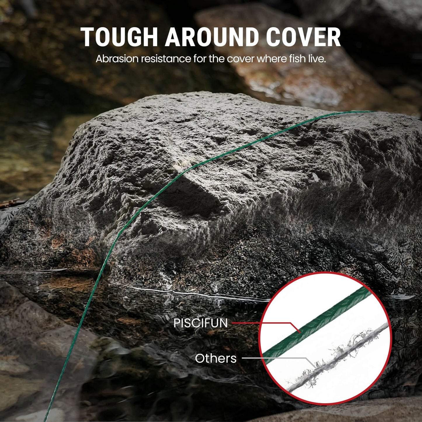 Piscifun Onyx Braided Fishing Line Advanced Superline 500Yd Braid Lines 20lb Green