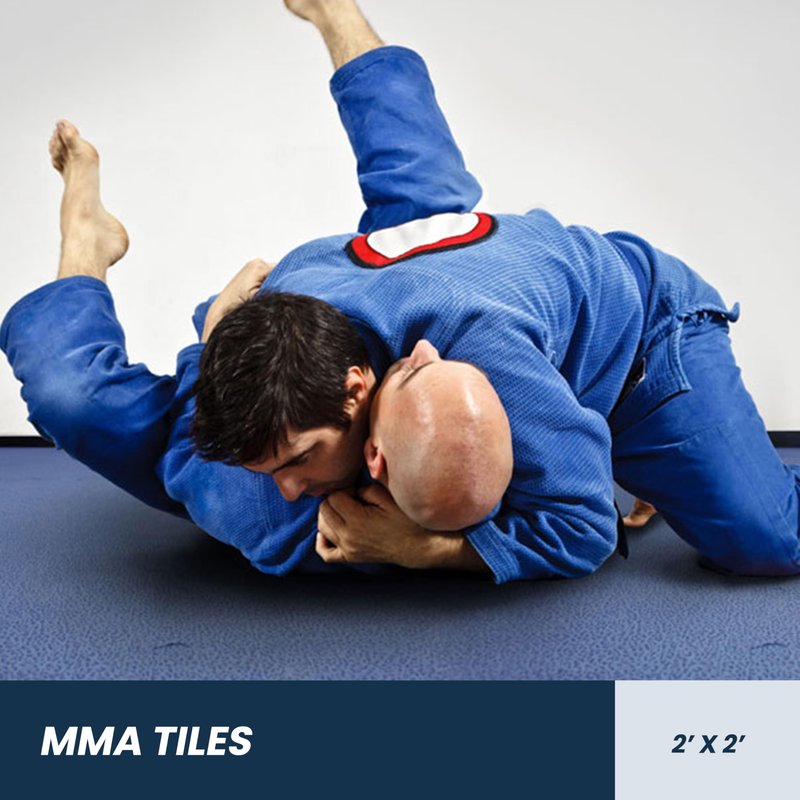 FlooringInc's 1" Thick Foam Tiles, 2'x2' Interlocking Tiles, Ideal Yoga Mat, Gymnastics, Workout Mat for MMA and Jiu Jitsu Training, Reversible Black/Gray, 4 Pack (16 Sq/Ft)