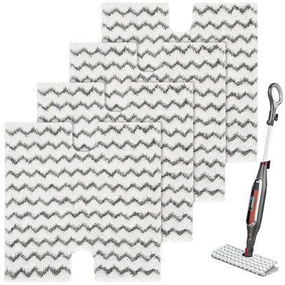 4 Pack Steam Mop Pads Replacement for Shark Lift-Away Pro & Shark Genius Mop System Pocket Mop S3973 S3973D S3973WM S5001 S5002Q S5003A S5004 S5004W S6001W S6001WM S6002 S6002C S6003D S6003W