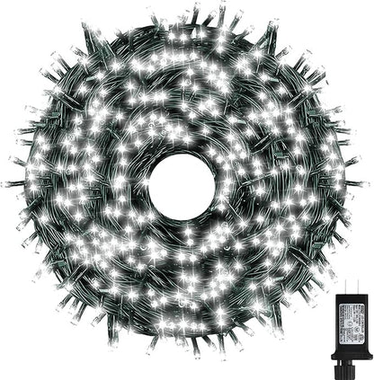 Bright Christmas Lights Outdoor 800 LED Christmas String Lights, 272ft 8 Modes Timer Fairy Twinkle Tree Lights for Home, Party, Holiday, Indoor Xmas Decorations Cool White