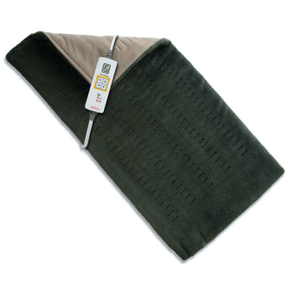 Sunbeam XL Back Neck and Shoulder Heat Therapy 12 x 24 with Auto Shut Off 6 Settings Machine-Washable Comfortable Microplush Fabric - Burgundy