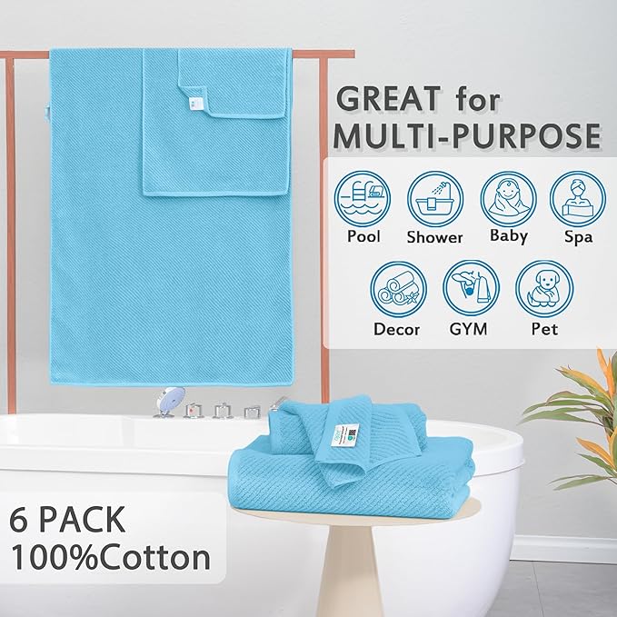 VOOVA & MOVAS Bath Towel Set, Bath Towels Set