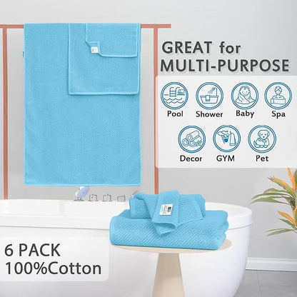 VOOVA & MOVAS Bath Towel Set, Bath Towels Set