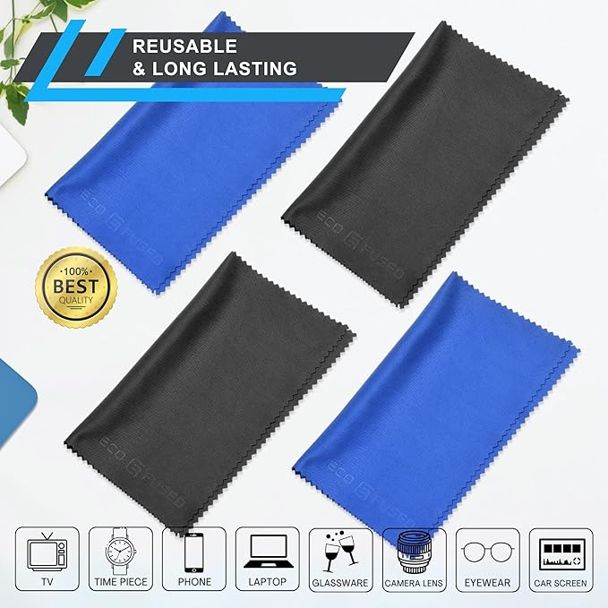Eco-Fused Large Microfiber Cleaning Cloths