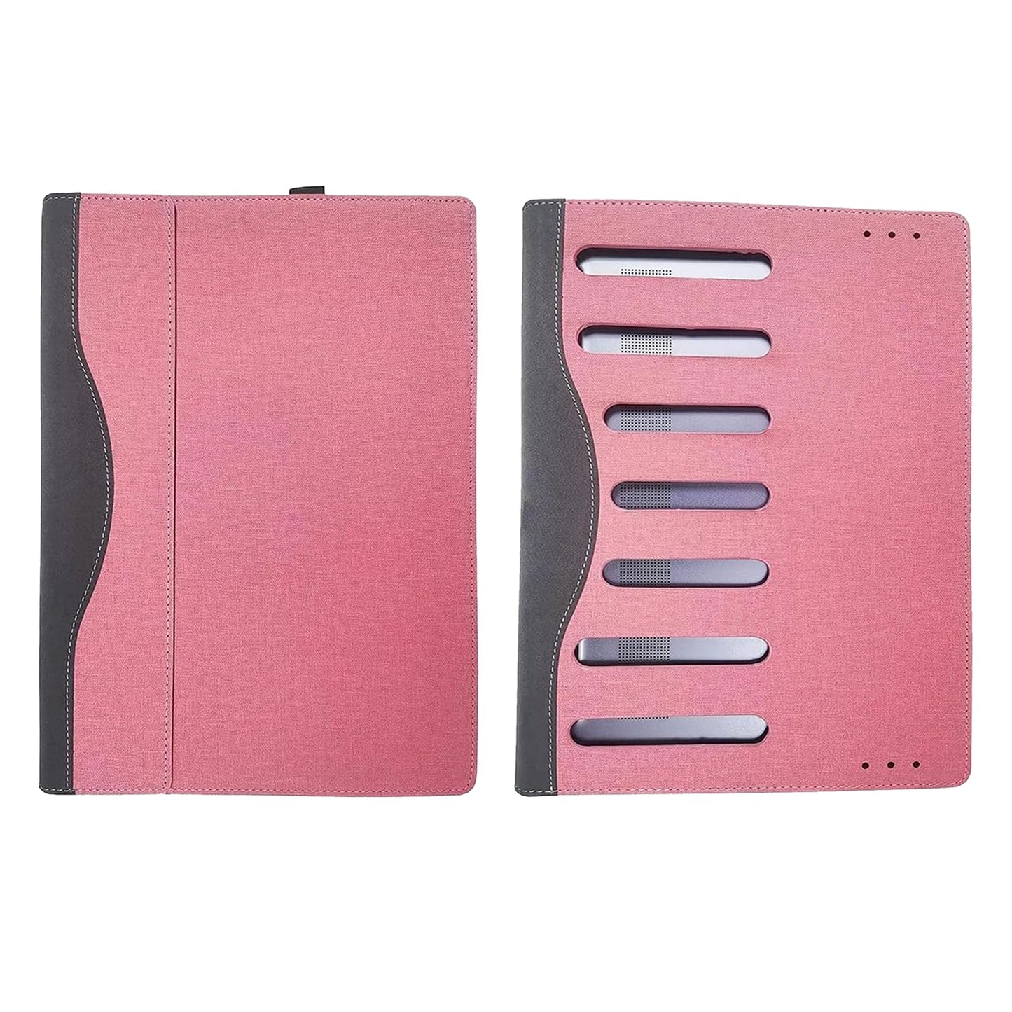 WODBAO for Dell Inspiron 15 3535 Laptop Case 15.6 inch Inspiron 15 3530 Notebook PU Leather Case Accessories (Pink)