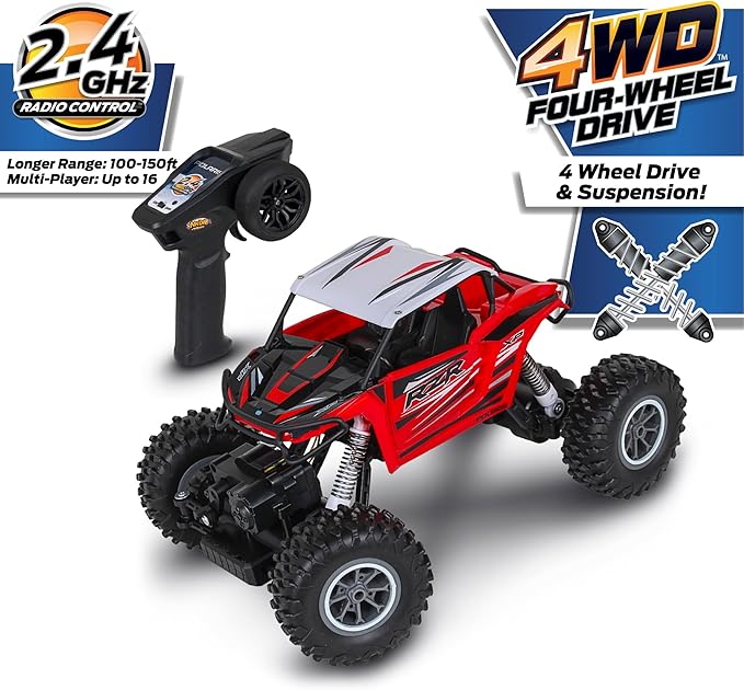 NKOK Polaris® R/C Off-Road 4WD (2.4GHz) RZR XP 1000 (Red)