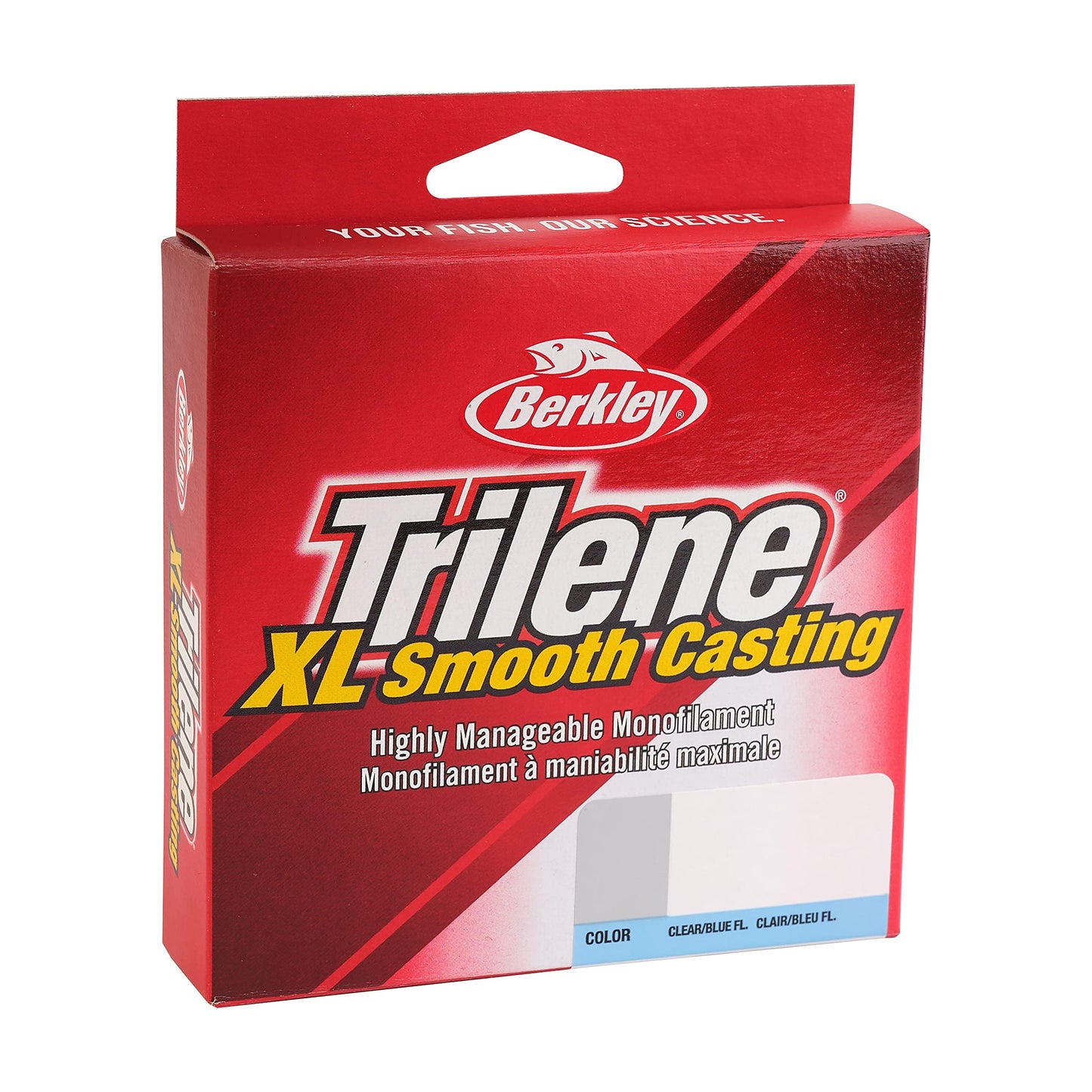 Berkley Trilene® XL®, Fluorescent Clear/Blue, 20lb | 9kg, 270yd | 246m Monofilament Fishing Line, Suitable for Freshwater Environments