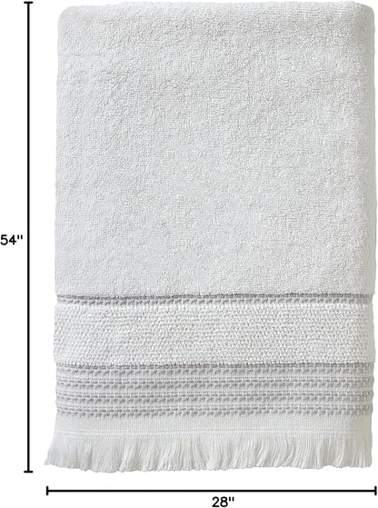 SKL Home Casual Fringe Bath Towel Set