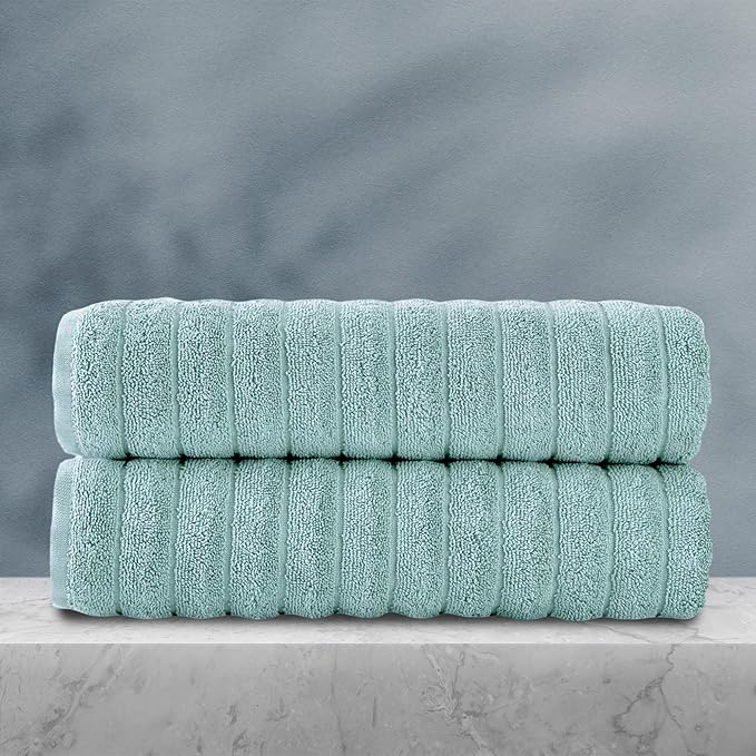 Classic Turkish Towels CTT Premium 2 Pack Bath Towels Set, Made