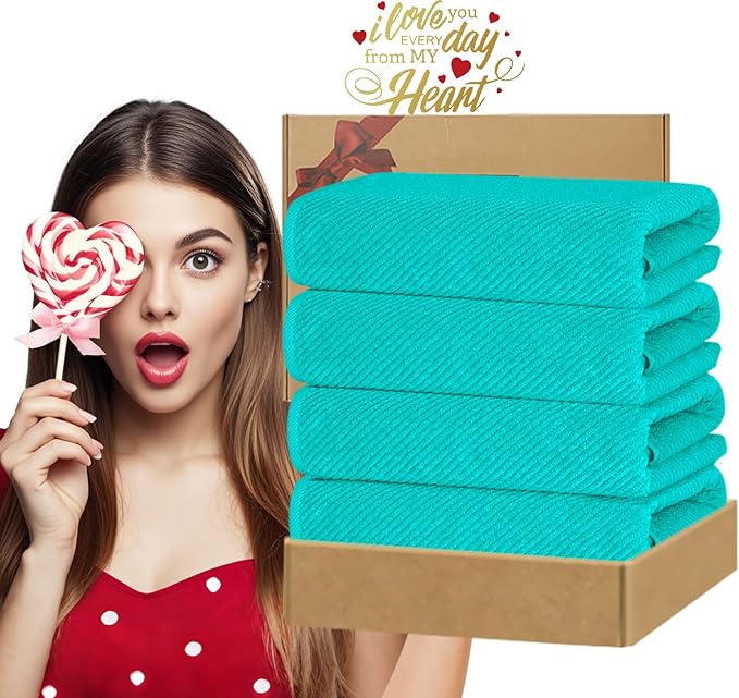 Turquoise Bath Towels