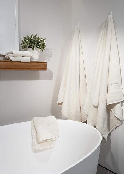 Fabdreams 100% Organic Cotton Bath Sheet Set of 2 700 GSM Oversized Towels