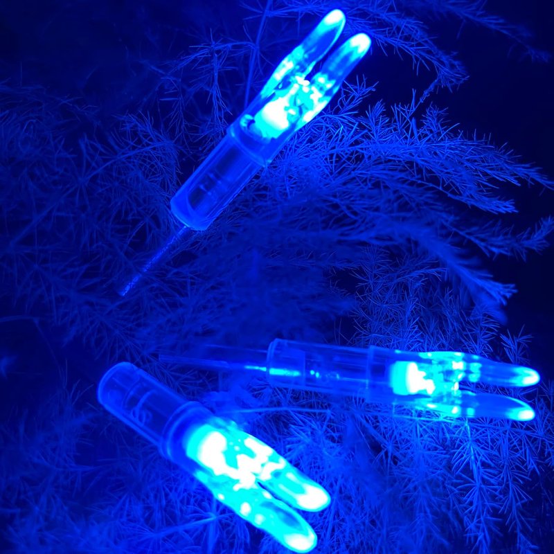 Lighted Arrow Nocks - 12-Pack or 6-Pack | .244/6.2mm Archery Nocks with Screwdriver for Hunting