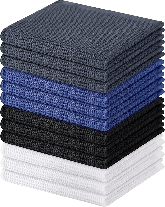 Homaxy 100% Cotton Waffle Weave Dish Cloths